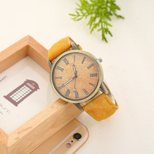 Women's Casual Denim Belt Quartz Watch