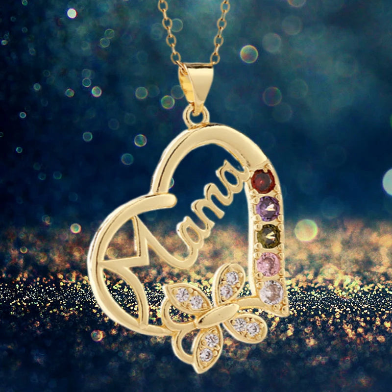 Butterfly Mom Necklace