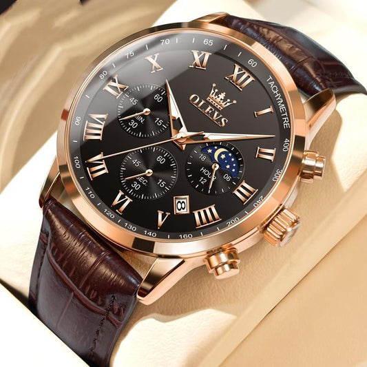 Multi-functional Timing Waterproof Luminous Quartz Watch