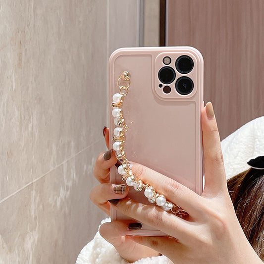 Rhinestone Pearl Bracelet Suitable For Pro Max Mobile Phone Shell  Female Soft