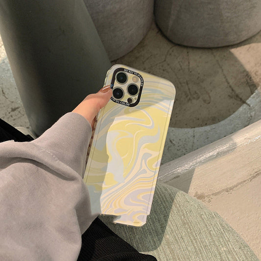 Matcha Green Phone Case Side Silicone Women'S All-Inclusive Anti-Drop Cover