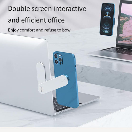 Adjustable Laptop Phone Holder - Magnetic Side Mount Clip