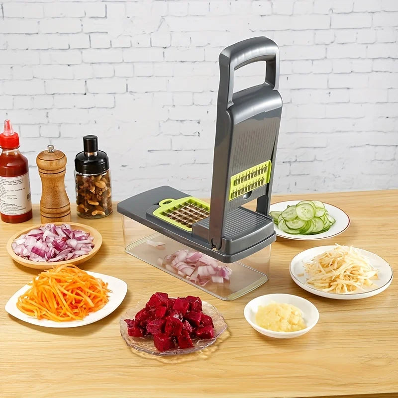 14/16 in 1 Vegetable Multifunctional Chopper Onion Potato Chopper Food Grate Food Grade Grater Kitchen Vegetable Slicer Dicer