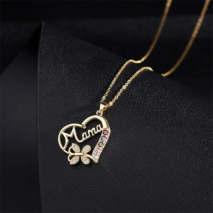 Butterfly Mom Necklace