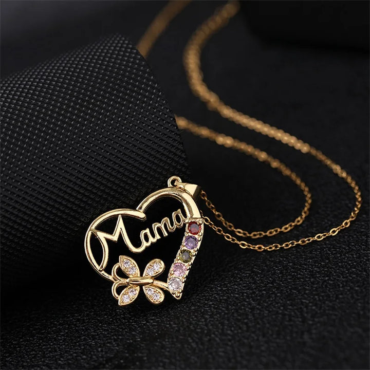 Butterfly Mom Necklace